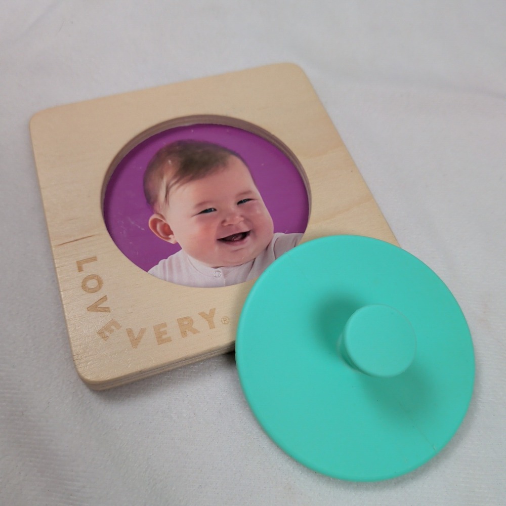 Lovevery Friends Circle Puzzle Wooden Montessori Baby Toy Knob Inspector Kit